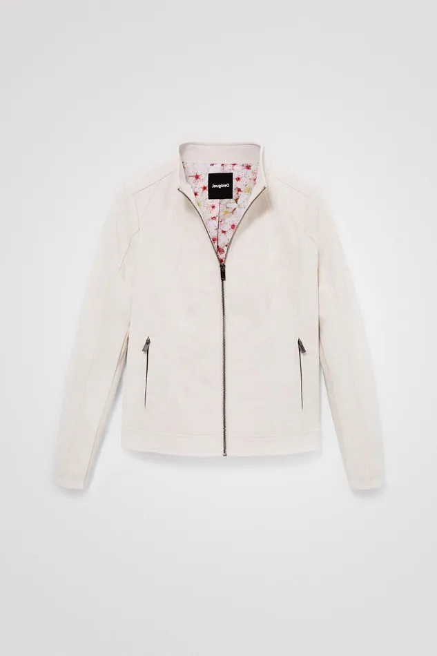 Desigual Slim Biker Jacket Women Jackets