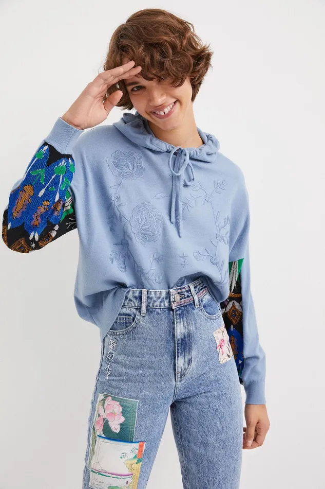Desigual Straight Cropped Japanese Jeans Women Pants and Leggings