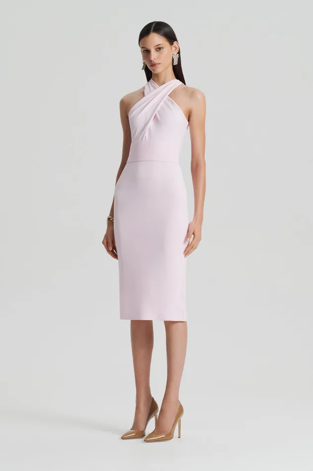 Dresses CREPE KNIT WRAP NECK DRESS ANGEL Scanlan Theodore Women