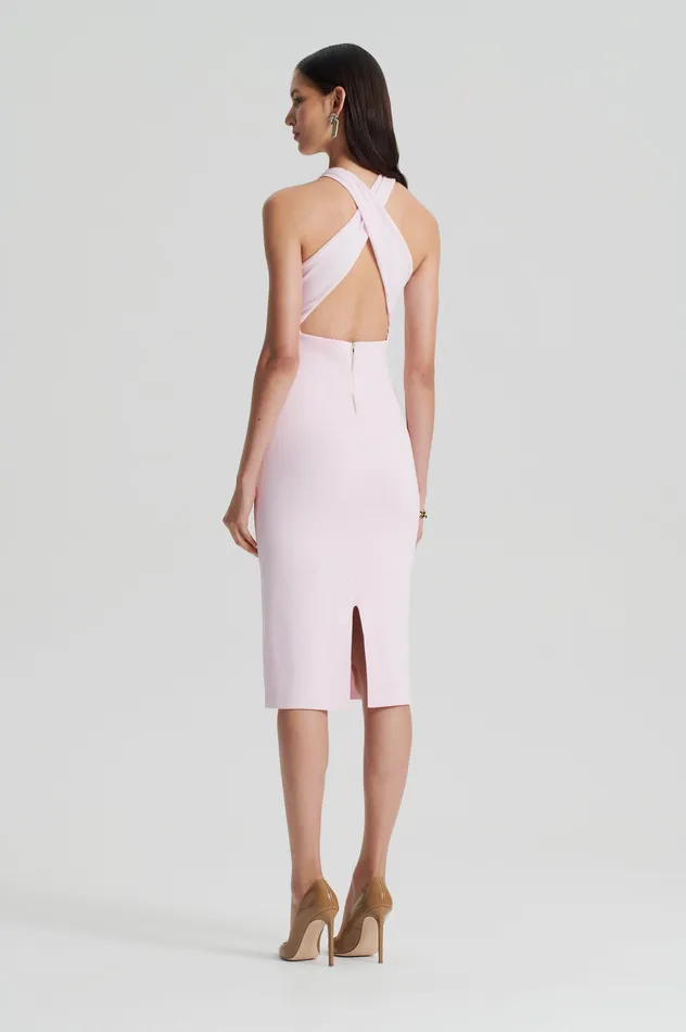 Dresses CREPE KNIT WRAP NECK DRESS ANGEL Scanlan Theodore Women