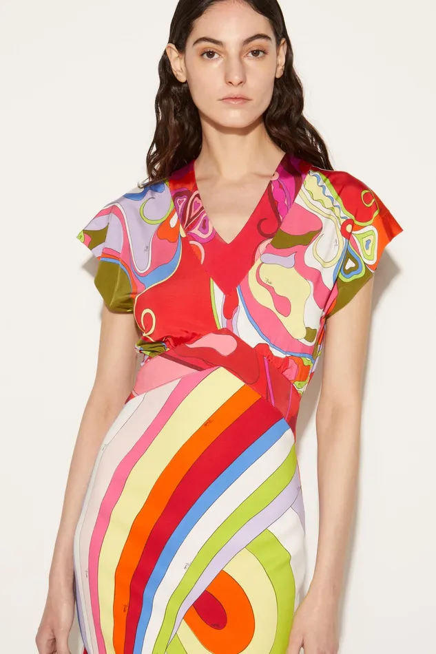 Dresses Women PUCCI Orchidee And IridePrint Dress