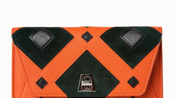 Envelope In Tiled Roof Patchwork Mulitcolor Women Akris Mini Bags