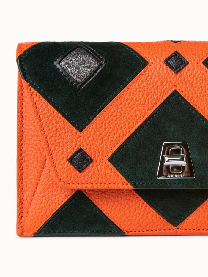 Envelope In Tiled Roof Patchwork Mulitcolor Women Akris Mini Bags