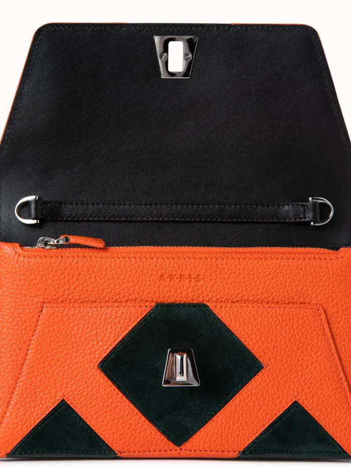 Envelope In Tiled Roof Patchwork Mulitcolor Women Akris Mini Bags