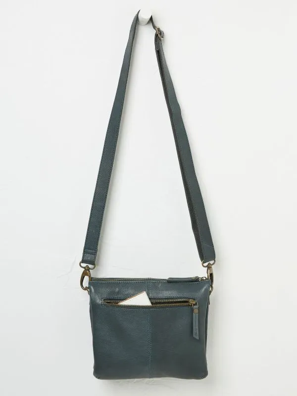 Fat Face Bags and Purses Women Libby Teal Blue Buckle Crossbody Bag