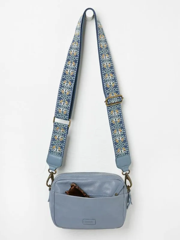 Fat Face Bags and Purses Women Oslo Blue Camera Bag With Ornate Strap
