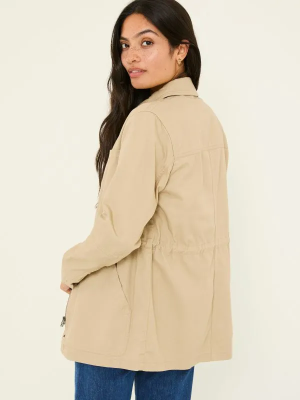 Fat Face Coats and Jackets Women Laurie Stone 100 Cotton Field Jacket
