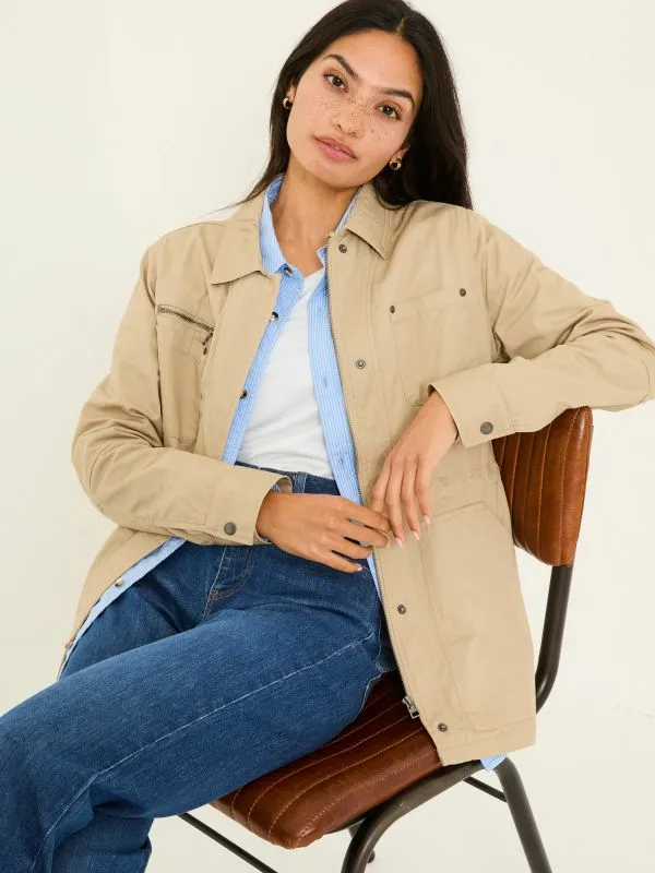 Fat Face Coats and Jackets Women Laurie Stone 100 Cotton Field Jacket