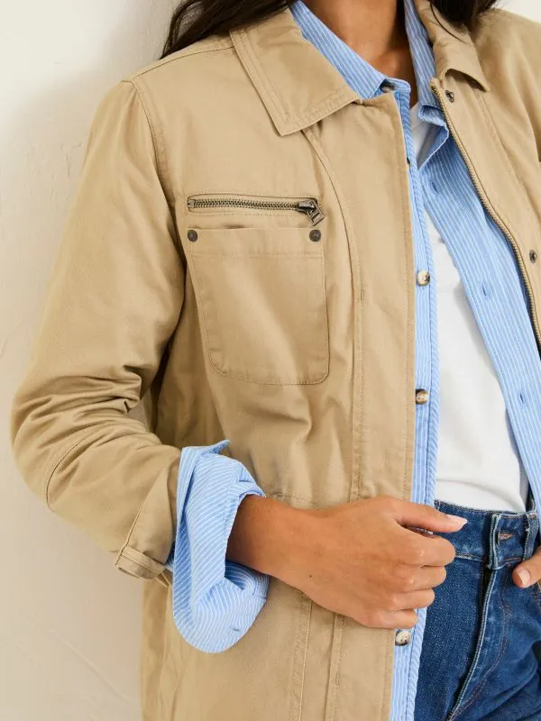 Fat Face Coats and Jackets Women Laurie Stone 100 Cotton Field Jacket