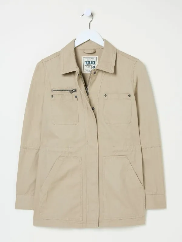 Fat Face Coats and Jackets Women Laurie Stone 100 Cotton Field Jacket