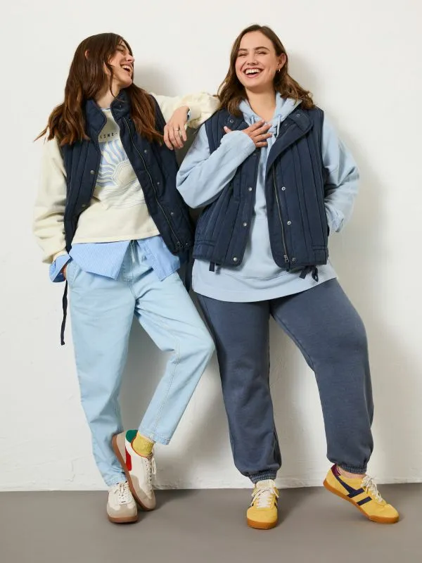 Fat Face Coats and Jackets Women Navy Quilted Gilet