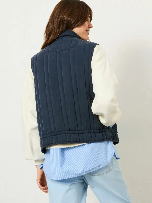 Fat Face Coats and Jackets Women Navy Quilted Gilet