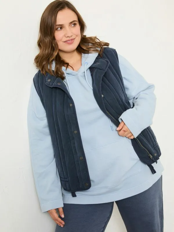 Fat Face Coats and Jackets Women Navy Quilted Gilet