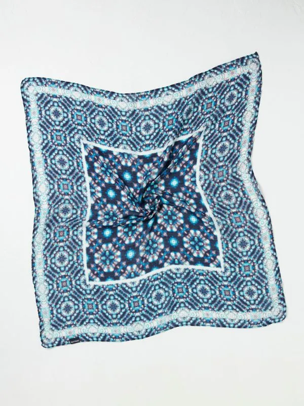 Fat Face Hair Accessories Women Navy Geometric Print Hair Scarf