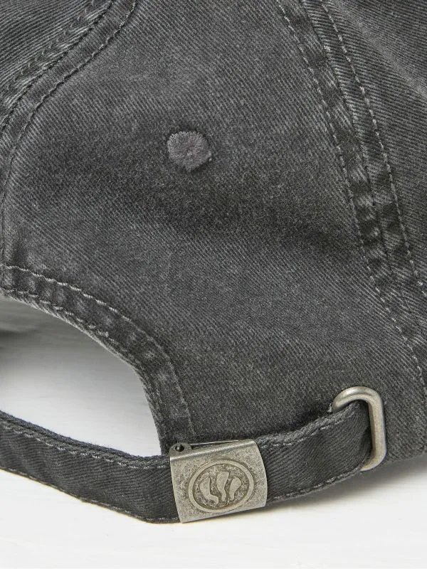 Fat Face Hats Women Charcoal Grey Embroidered Sun Cap