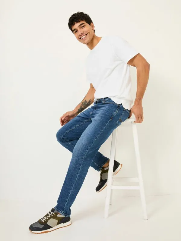 Fat Face Jeans Men Slim Fit Stone Wash Jeans