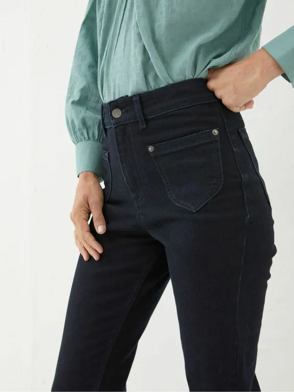 Fat Face Jeans Women Fly Denim Dark Blue Flare Jeans