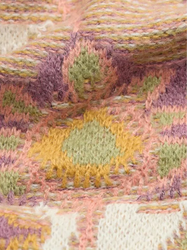 Fat Face Knitwear Women Natural Wilding Knitted Pattern Jumper