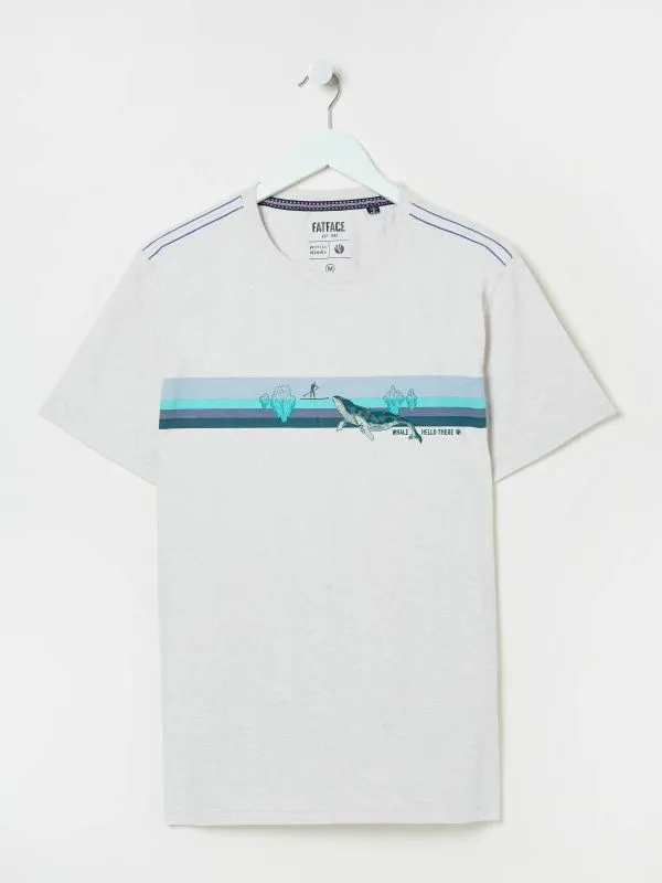 Fat Face Loungewear Men Natural Shelter Whale Hello There Tshirt