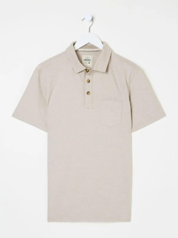 Fat Face Polo Shirts Men Elm Grey Polo Shirt