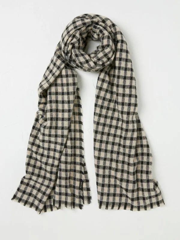 Fat Face Scarves Women Black Gingham Scarf