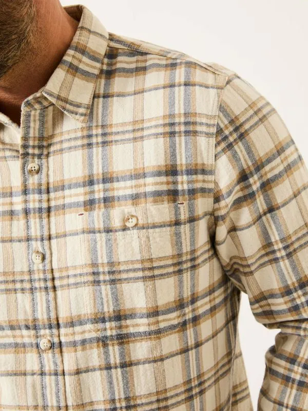 Fat Face Shirts Men Natural Long Sleeve Trent Check Shirt