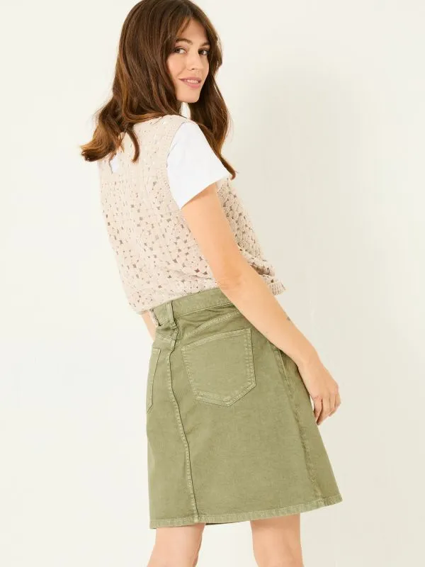 Fat Face Skirts Women Olive Green Hattie Skirt