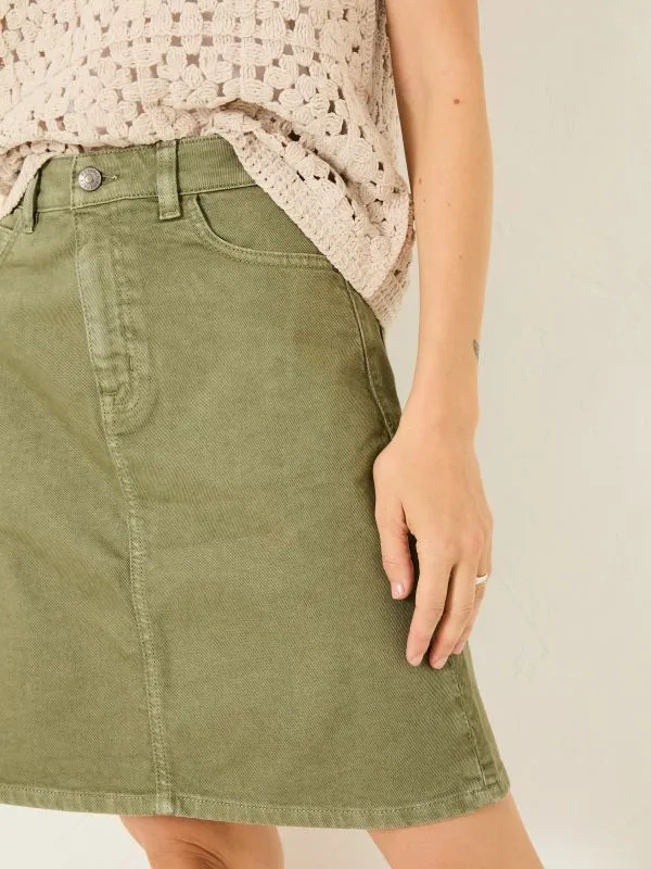 Fat Face Skirts Women Olive Green Hattie Skirt