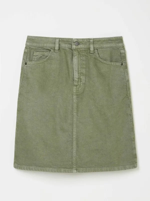 Fat Face Skirts Women Olive Green Hattie Skirt