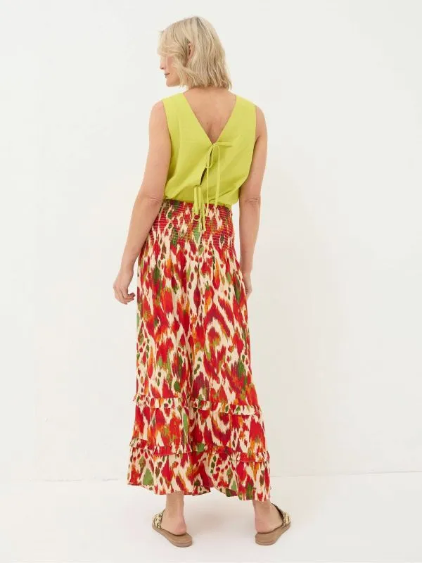 Fat Face Skirts Women Tegan Orange Paradise Ikat Maxi Skirt