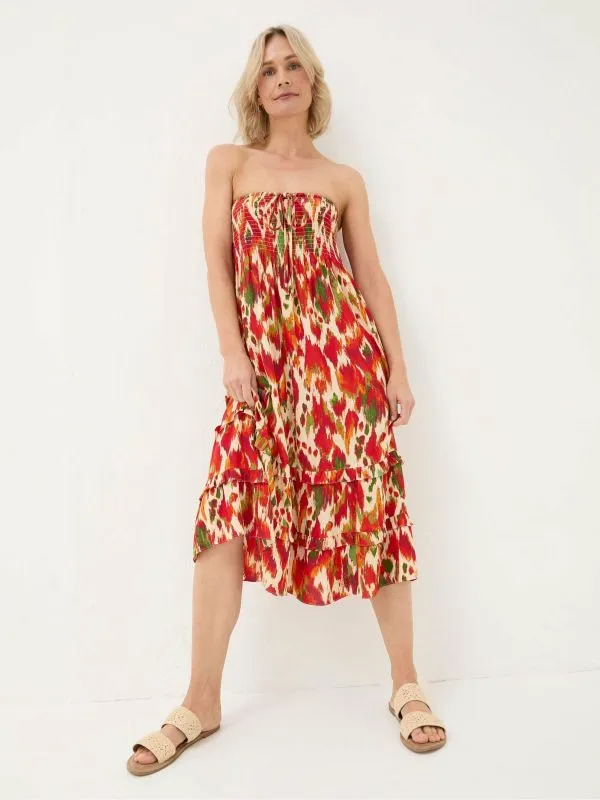 Fat Face Skirts Women Tegan Orange Paradise Ikat Maxi Skirt