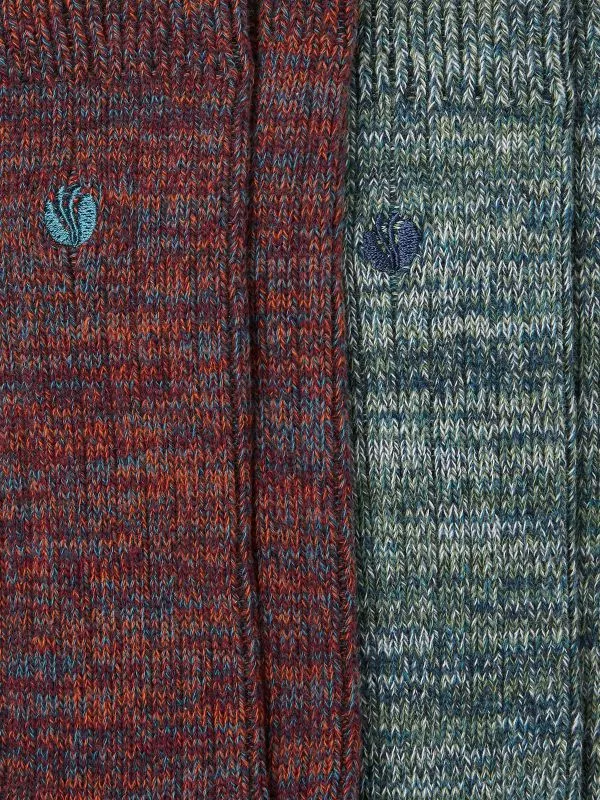Fat Face Socks Men Multicolour 2 Pairs Of Boots Socks