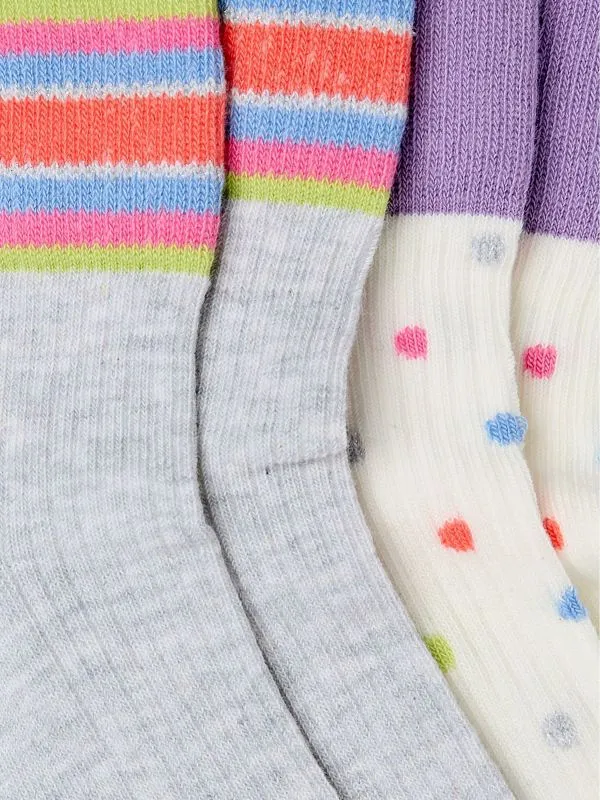Fat Face Socks Women White 2 Pairs Of Spotty Socks