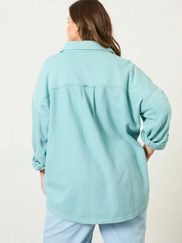 Fat Face Sweatshirts and Hoodies Women Aqua Blue Skye Waffle 100 Organic Cotton Shirt Fat Face Sweatshirts and Hoodies Women Aqua Blue Skye Waffle 100 Organic Cotton Shirt