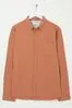 Fat Face Tall Collection Men Orange Long Sleeve Tadlow Shirt