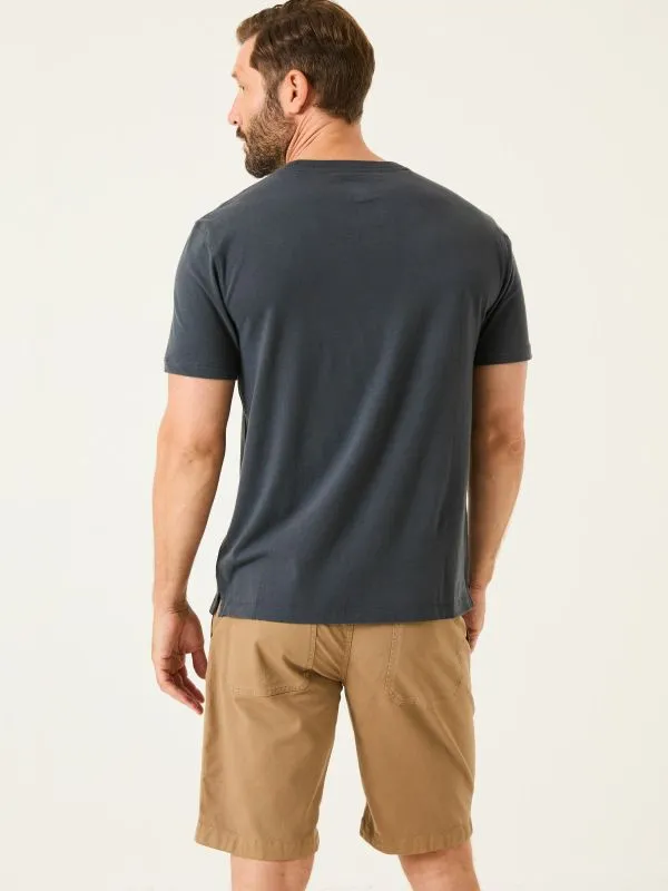 Fat Face Tops and TShirts Men Lulworth Washed Black TShirt