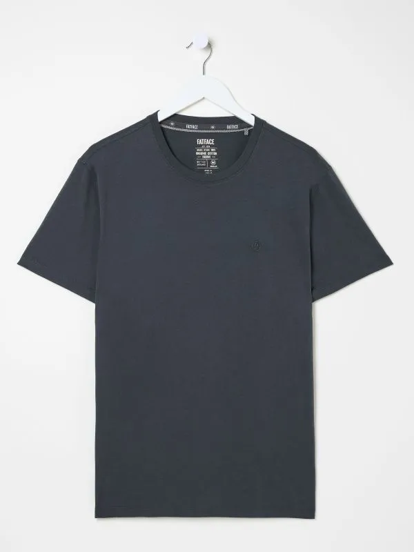 Fat Face Tops and TShirts Men Lulworth Washed Black TShirt