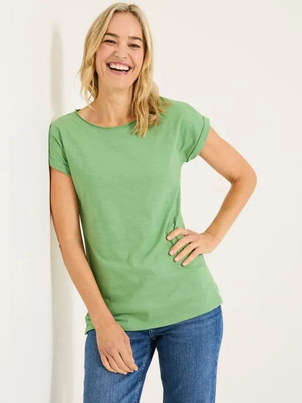 Fat Face Tops and TShirts Women Ivy Organic Cotton Light Green TShirt