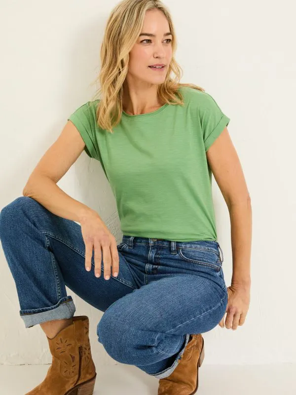Fat Face Tops and TShirts Women Ivy Organic Cotton Light Green TShirt
