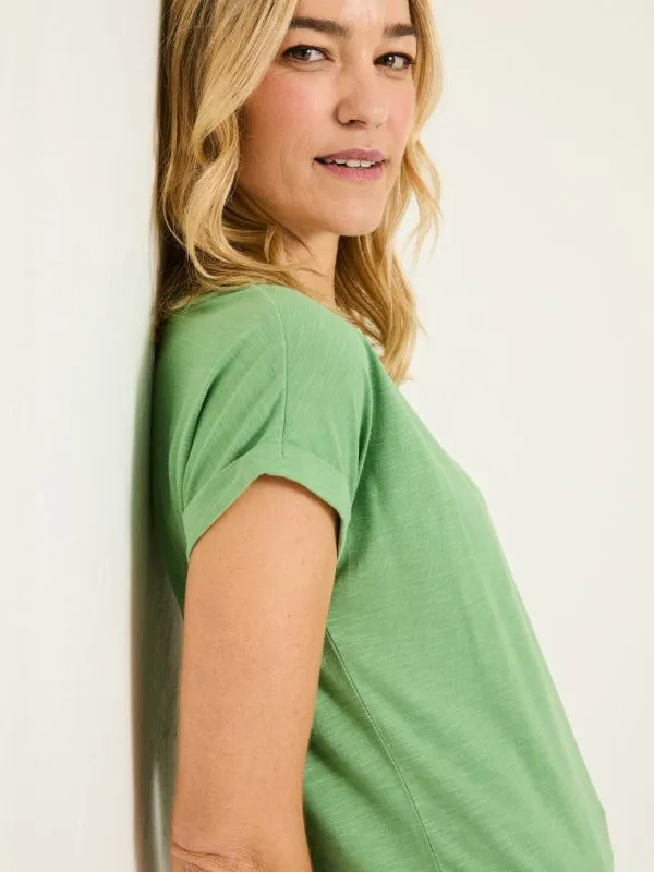 Fat Face Tops and TShirts Women Ivy Organic Cotton Light Green TShirt