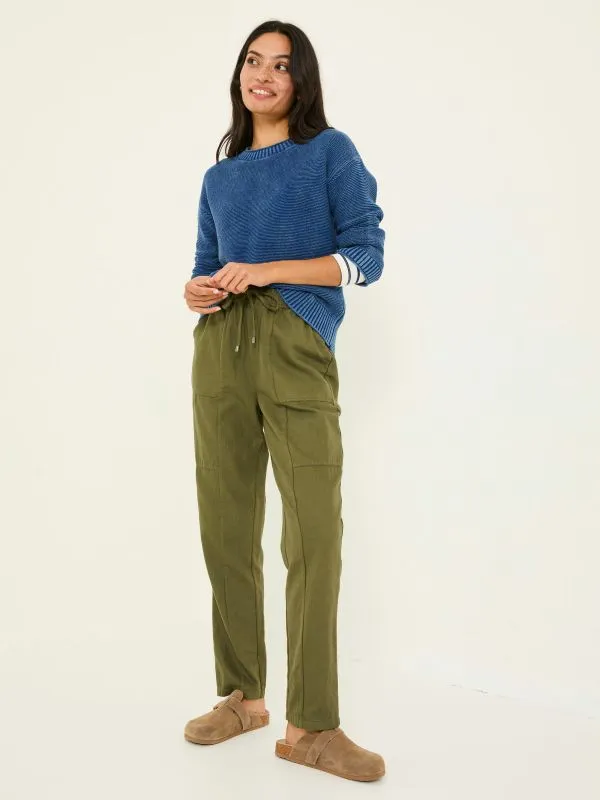 Fat Face Trousers and Leggings Women Hoyton Khaki Green Cargo Trousers