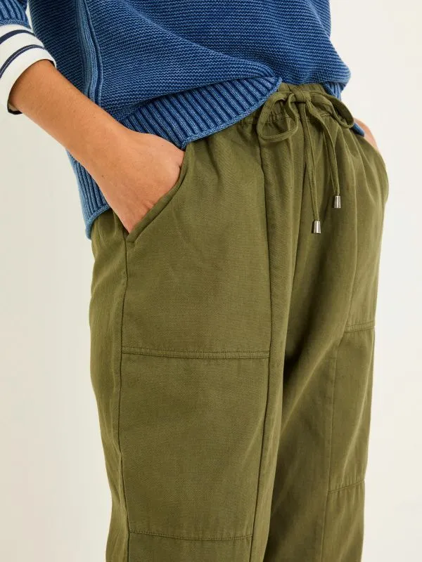 Fat Face Trousers and Leggings Women Hoyton Khaki Green Cargo Trousers