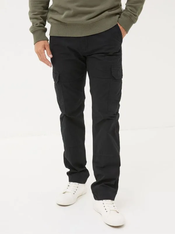 Fat Face Trousers Men Breakyard Black Cargo Trousers
