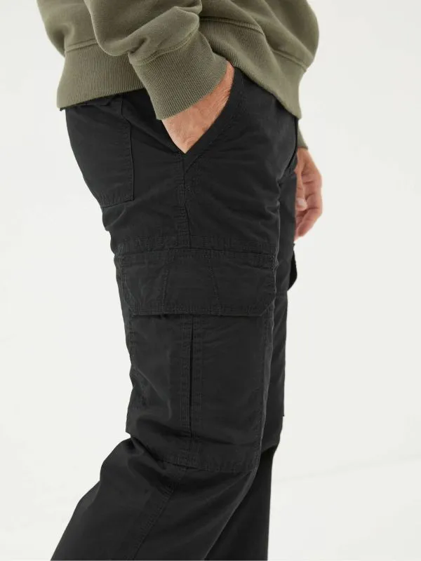 Fat Face Trousers Men Breakyard Black Cargo Trousers
