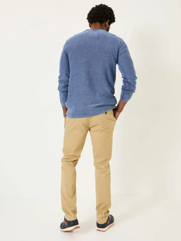 Fat Face Trousers Men White Stone Slim Heyshott Chinos