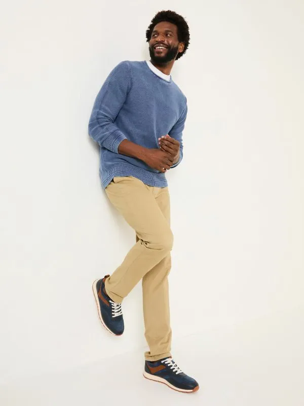 Fat Face Trousers Men White Stone Slim Heyshott Chinos