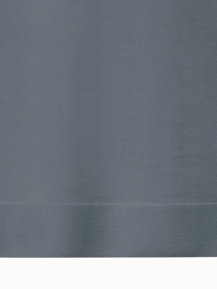 Fine Gauge Cashmere Silk Pullover Slate Women Akris Knitwear