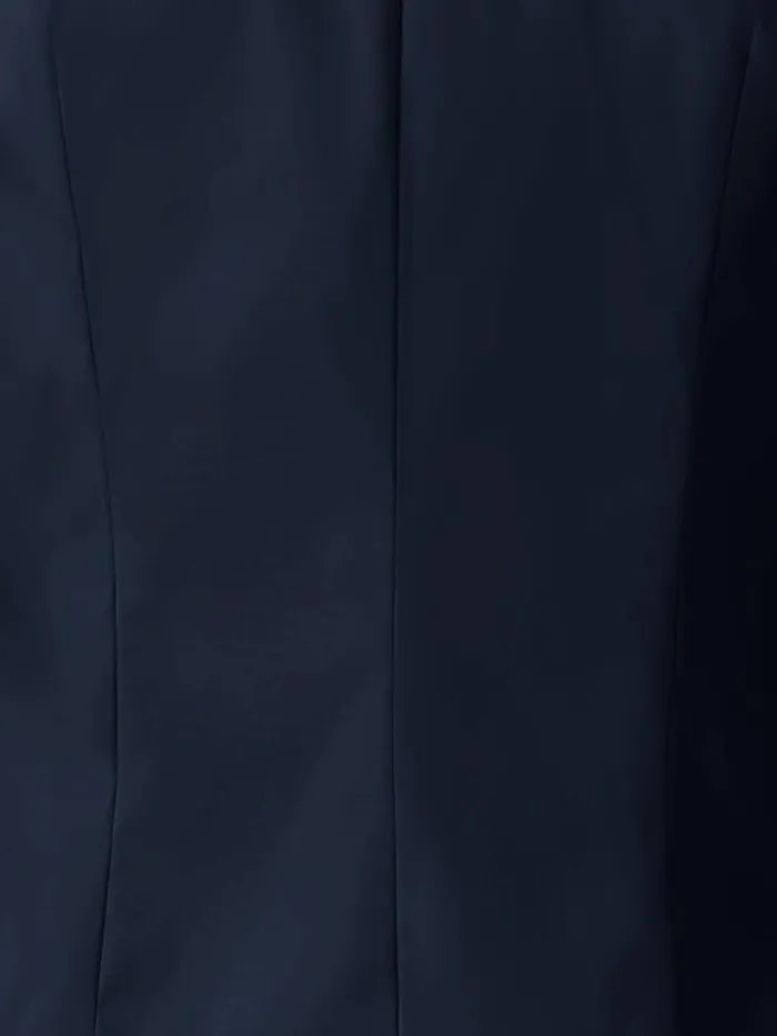Fitted Cotton Blouse With Stretch Navy Women Akris Blouses