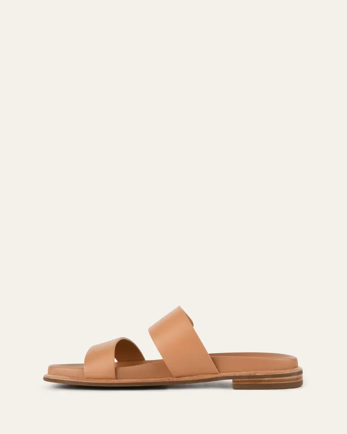 FLAT SANDALS Hayes flat sandals toffee leather jomercer Women FLAT SANDALS Hayes flat sandals toffee leather jomercer Women