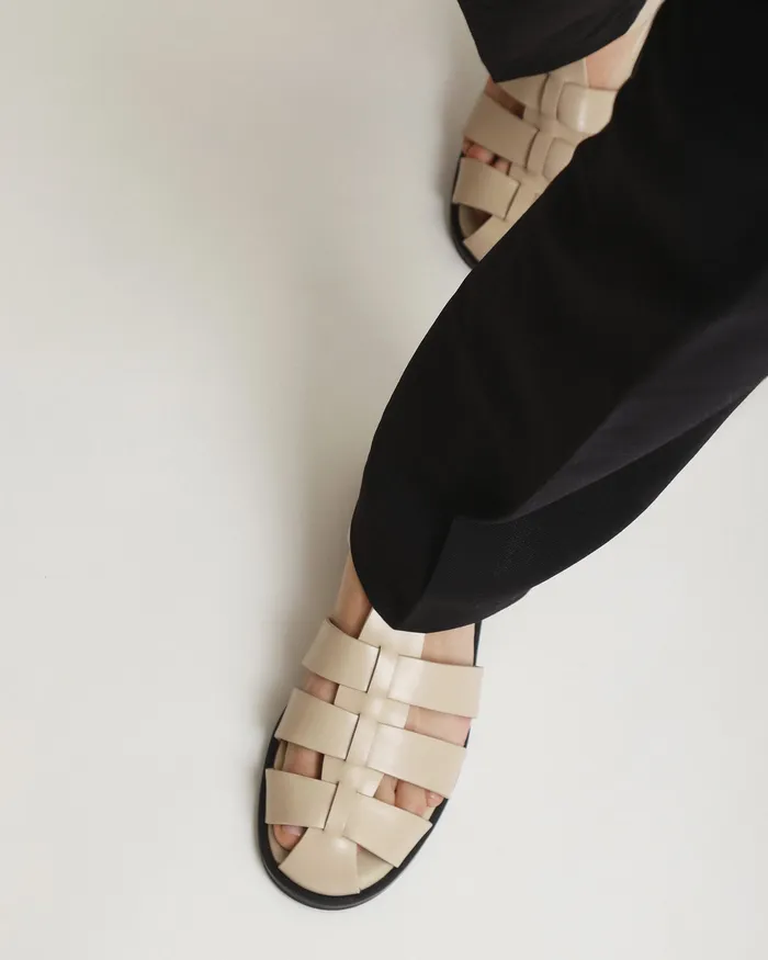 FLAT SANDALS jomercer Women Finn flat sandals sand leather FLAT SANDALS jomercer Women Finn flat sandals sand leather